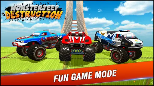 Monster Auto Stunts Rennwagen Spiele Drift Auto Playyah Com Free Games To Play