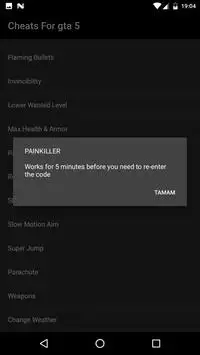 Cheats For gta 5 FREE Screen Shot 7