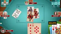 Belote Offline - Card Game Multiplayer Screen Shot 2