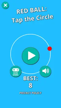 Red Ball: Tap the Circle - Addictive Arcade Game Screen Shot 0