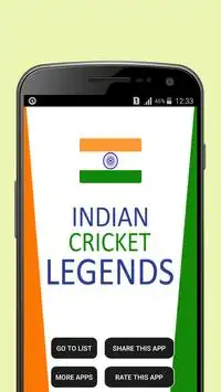 Indian Cricket Legends Screen Shot 0