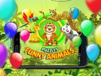 Baby puzzles: Funny animals Screen Shot 1