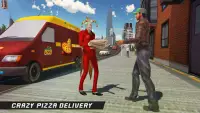 Giao hàng Pizza kỳ lạ Van: Simulator Xe tải Thực p Screen Shot 4