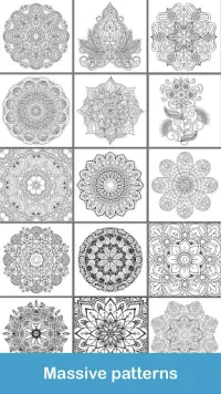 100  Mandala coloring pages Screen Shot 6