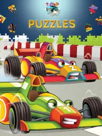 Cartoon Cars Puzzle for Kids Screen Shot 1