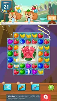 Juice Fruits Candy Shop Match Screen Shot 1
