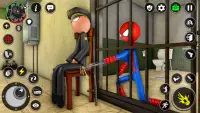Spider Stickman Prison Break Screen Shot 0