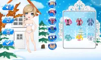 Dress Up Girl winter game Screen Shot 1