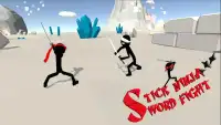 स्टिकमैन निंजा योद्धा: तलवार से लड़ने Screen Shot 2