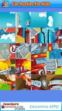 Car Puzzles For Kids Free Screen Shot 11
