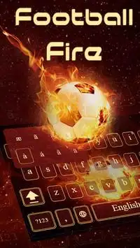 Football Fire Keyboard Screen Shot 2