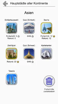 Hauptstädte aller Kontinente der Erde - Der Test Screen Shot 2