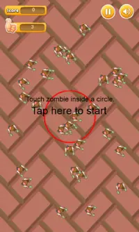 Touch Zombies In Circle - many Screen Shot 0