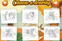 Horse Coloring Pages - Coloring Picture of Animals Screen Shot 2