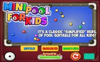 Mini Pool for Kids Screen Shot 0