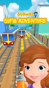 Subway Princess Sofia : Race of Coins Screen Shot 0