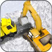 Snow Excavator Rescue Sim 3D