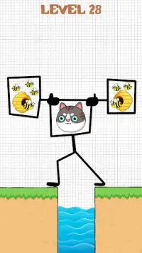 Draw Cat Rescue:  Save the Cat Screen Shot 2