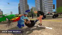 летающий Супер бабуля герой Приключение Screen Shot 2