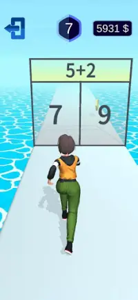 Математика Бегун: игры для ума Screen Shot 0
