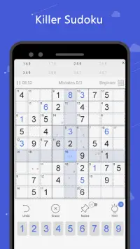 Killer Sudoku - free number puzzle, sudoku puzzle Screen Shot 0