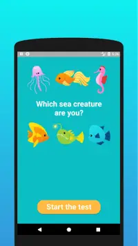 Which sea creature are you? Test Screen Shot 0