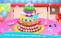 मेकअप किट केक मेकर 2020 - गर्ल्स कुकिंग गेम Screen Shot 1