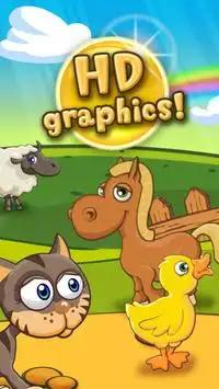 Animal puzzle for kids farm HD Screen Shot 2