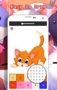 Cat Coloring By Number - Pixel Art Screen Shot 4