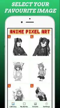 Anime Pixel Art Screen Shot 0