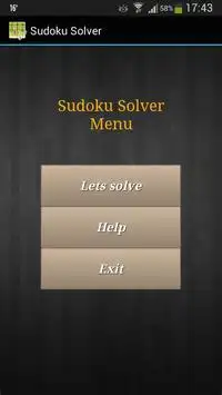 Sudoku Solver Screen Shot 0