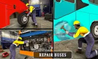 도시 버스 세척 시뮬레이터 : 주유소 세차 게임 Screen Shot 0