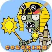 Coloring book zombie game
