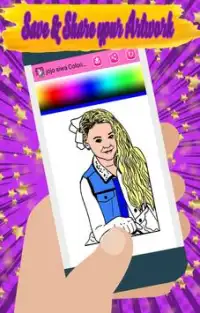 My coloring pages for jojo siwa Screen Shot 2
