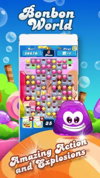 Bonbon World - Candy Jelly Puzzle Screen Shot 1