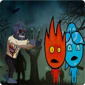 FireBoy and Ice Girl Dush with zombie