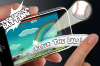 Flick Home Run! baseball game Screen Shot 1