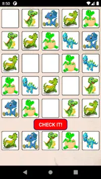 Sudoku Puzzle Dinosaures Screen Shot 3