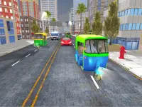 Rickshaw kereta bandar - tuk tuk simulator memandu Screen Shot 5
