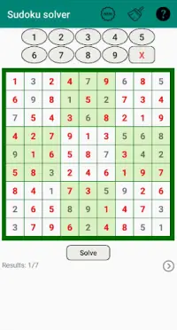 Sudoku solver Screen Shot 1