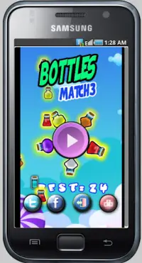 Bottle match 3 Game Screen Shot 0