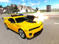 شرطة سيارة إطلاق نار ألعاب - سيارة تغير ألعاب Screen Shot 11