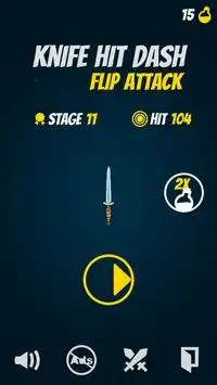 Knife Hit Planet Dash : Flip attack Screen Shot 0
