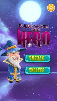 Bubble shooter with hero Screen Shot 0