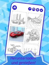 Universe of Cars - Malbuch für Jungen Screen Shot 3