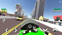 Blocky Moto Racing - سباق Screen Shot 4