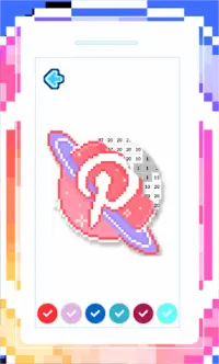Pixel Art Logo Games Coloring Screen Shot 3