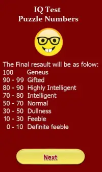 IQ Test puzzle numbers Screen Shot 1