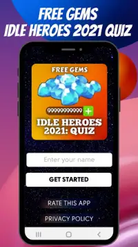 Quiz Free Gems for Idle Heroes 2021 Screen Shot 0