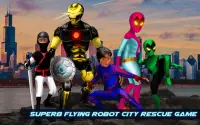 Flying Superhero War -  Grand City Emergency Screen Shot 2